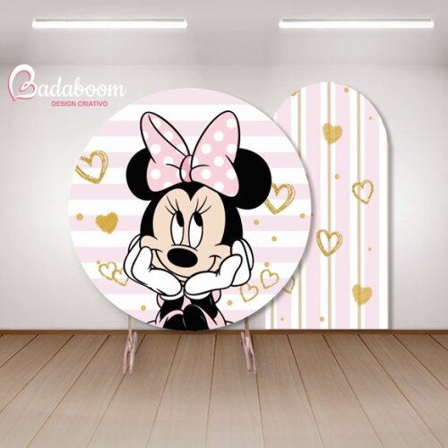 Kit Arte Digital para Painel Minnie