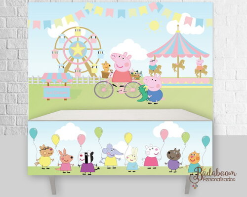 Kit Arte Digital Para Painel Pig