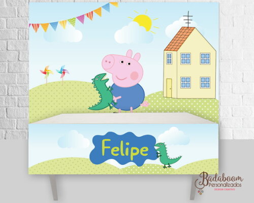 Kit Arte Digital Para Painel Pig