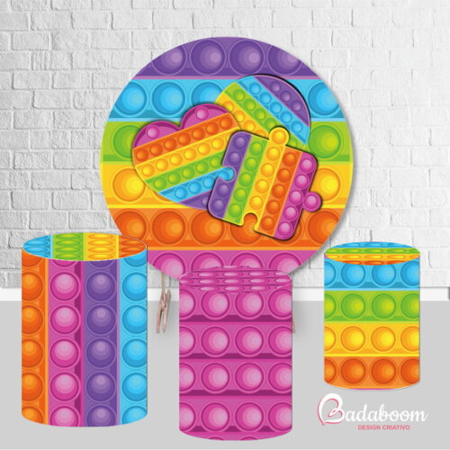 Kit Arte Digital para Painel Pop It