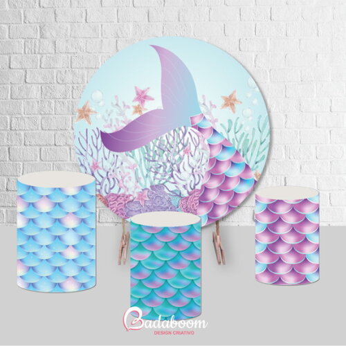 Kit Arte Digital Para Painel Sereia