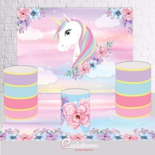 Kit Arte Digital Para Painel Unicórnio- C.826