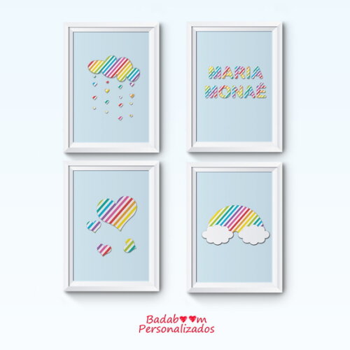 Kit Arte Digital para Poster Arco Iris I