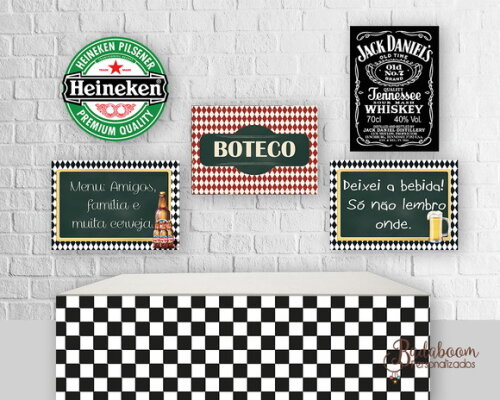 Kit Arte Digital Para Poster De Festa Boteco