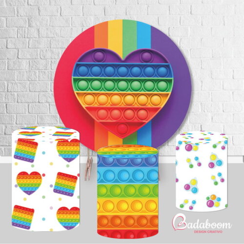Kit Arte Digital para Painel Pop It