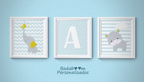 Kit Arte Digital para Poster Infantil Safari - C.142