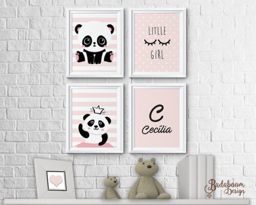 Kit Arte Digital Para Poster Infantil Panda I - C.391
