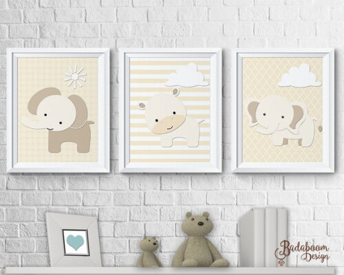 Kit Arte Digital Para Poster Infantil Safari VII