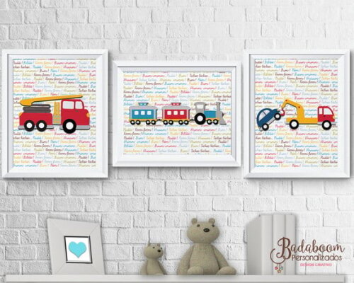 Kit Arte Digital Para Poster Meios de Transporte - C.558