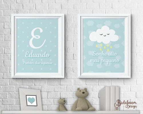 Kit Arte Digital Para Poster Nuvem I