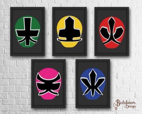 Kit Arte Digital Para Poster Power Rangers Samurai