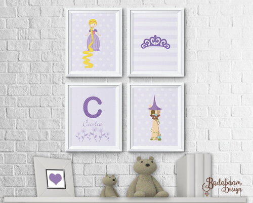 Kit Arte Digital Para Poster Rapunzel I - C.459