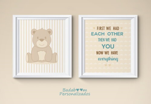 Kit Arte Digital para Poster Urso