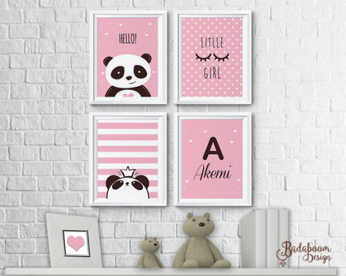 Kit Arte Digital Poster Infantil Panda - C.521