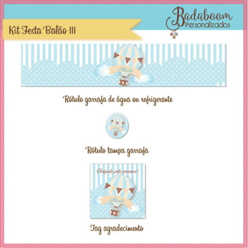 Kit Chá De Bebê Balão Menino