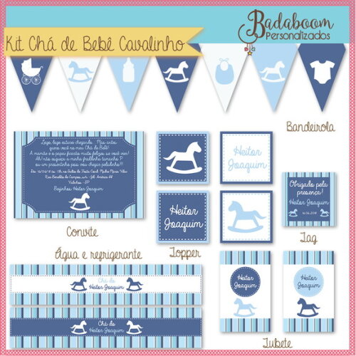 Kit Chá de Bebê Cavalinho