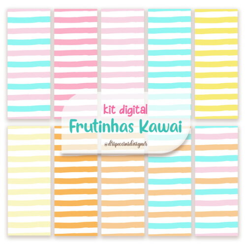 Kit Digital Frutinhas Kwaii