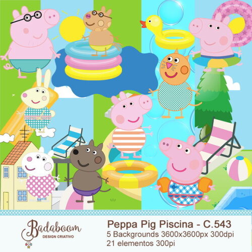 Kit Digital Peppa Pig Piscina