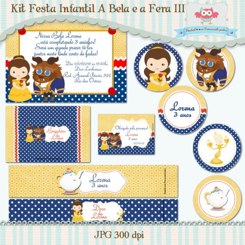 Kit Festa A Bela e a Fera - C.748