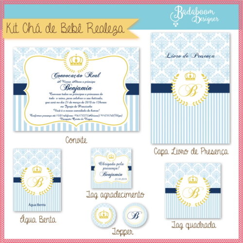 Kit Festa Batizado Realeza