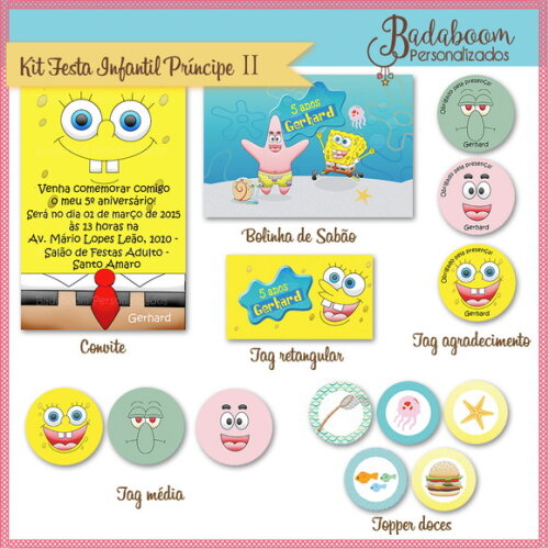 Kit Festa Bob Esponja - C.703