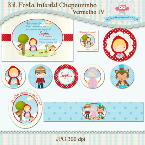 Kit Festa Chapeuzinho Vermelho - C.735