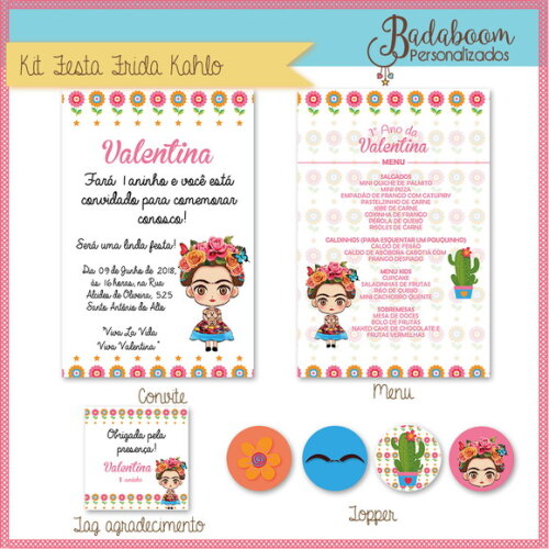 Kit Festa Frida Kahlo