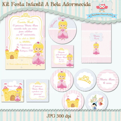 Kit Festa Infantil A Bela Adormecida - C.649