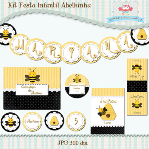 Kit Festa Infantil Abelhinha