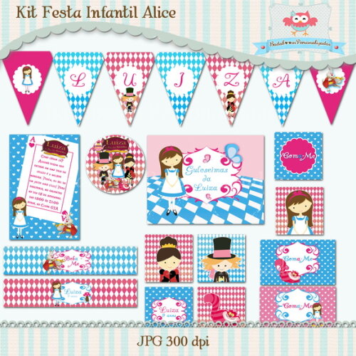 Kit Festa Infantil Alice no Pais das Maravilhas - C.679