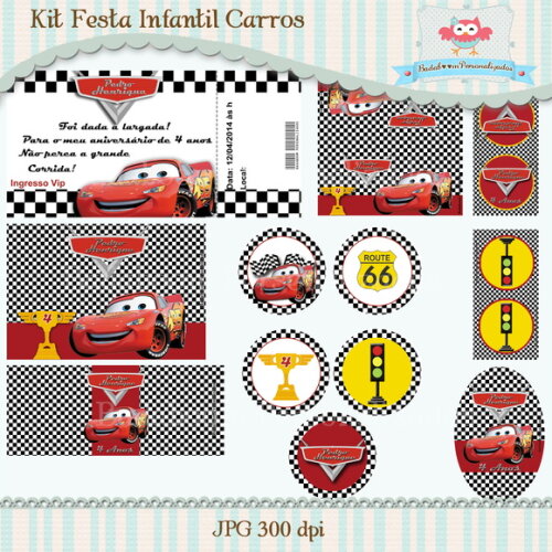 Kit Festa Infantil Carros - C.284