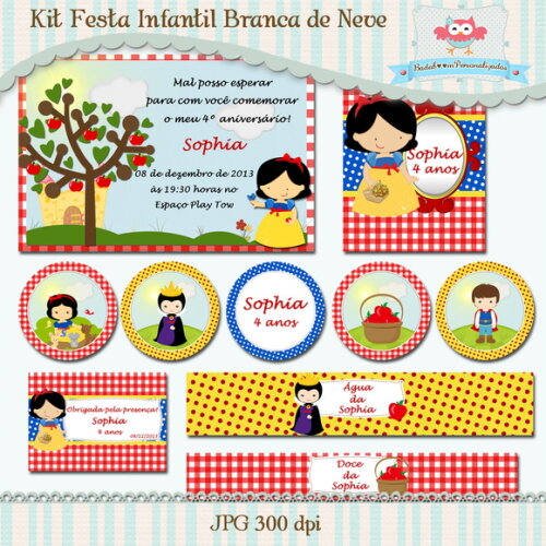 Kit Festa Infantil Branca de Neve - C.643