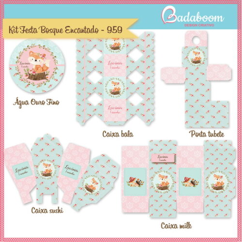 Kit Festa Infantil Bosque Encantado - C.959