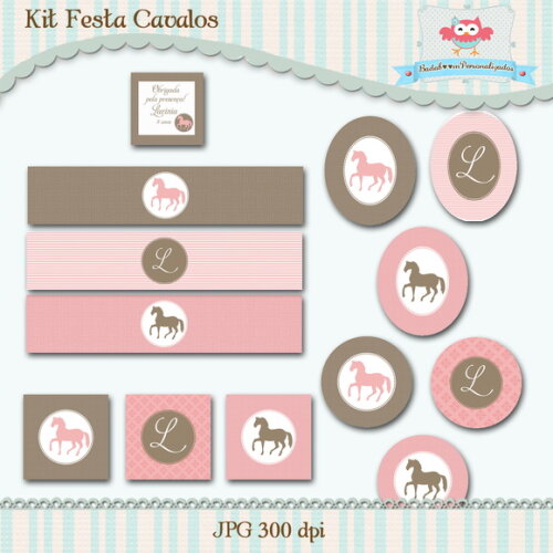 Kit Festa Infantil Cavalos - C.266