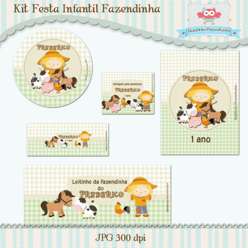 Kit Festa Infantil Fazendinha - C.650