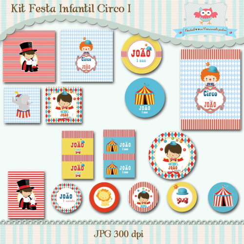 Kit Festa Infantil Circo I