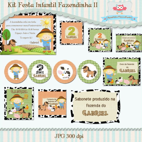 Kit Festa Infantil Fazendinha - C.659