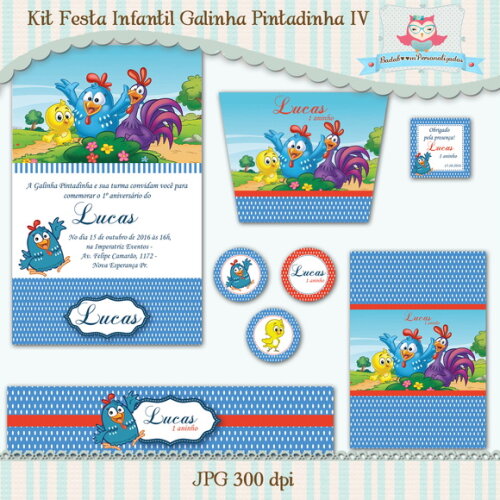 Kit Festa Infantil Galinha Pintadinha II