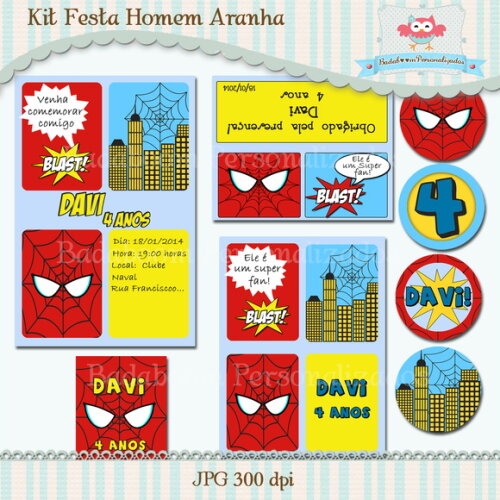 Kit Festa Infantil Homem Aranha - C.161
