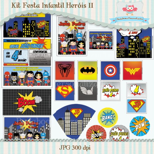 Kit Festa Infantil Heróis - C.510