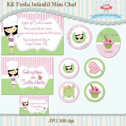 Kit Festa Infantil Mini Chef