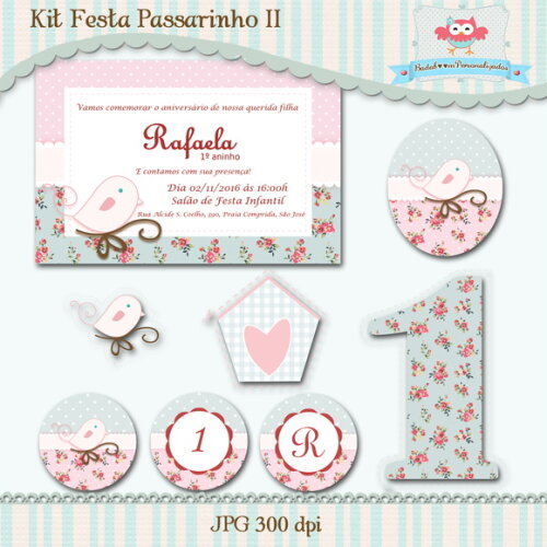Kit Festa Infantil Passarinho II - C.508