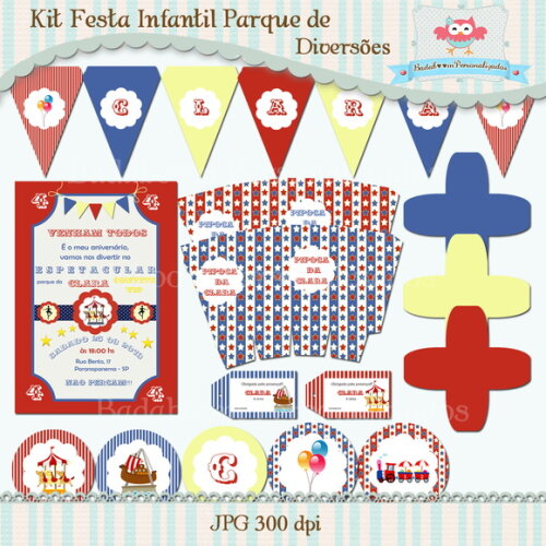 Kit Festa Infantil Parque de Diversões - C.639