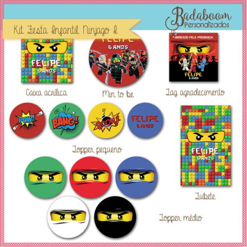Kit Festa Infantil Ninjago I
