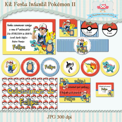 Kit Festa Infantil Pokémon II