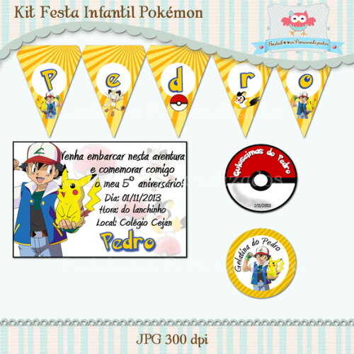 Kit Festa Infantil Pokémon - C.653