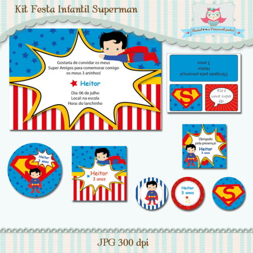 Kit Festa Infantil Super Homem
