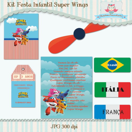 Kit Festa Infantil Super Wings
