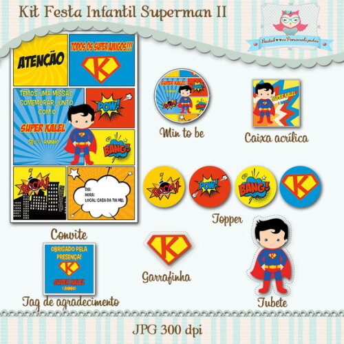 Kit Festa Infantil Superman II