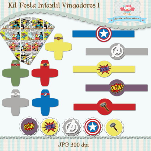 Kit Festa Infantil Vingadores - C.617